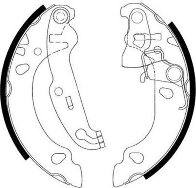 E.T.F. 09-0602 - Brake Shoe Set autospares.lv