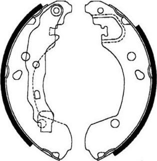 E.T.F. 09-0617 - Brake Shoe Set autospares.lv