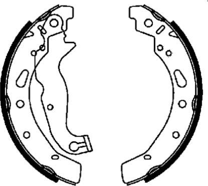 E.T.F. 09-0680 - Brake Shoe Set autospares.lv