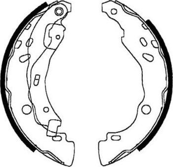 E.T.F. 09-0630 - Brake Shoe Set autospares.lv