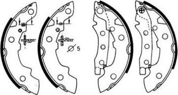 E.T.F. 09-0119 - Brake Shoe Set autospares.lv