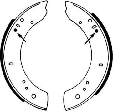 E.T.F. 09-0354 - Brake Shoe Set autospares.lv