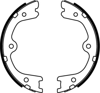 E.T.F. 09-0703 - Brake Shoe Set autospares.lv