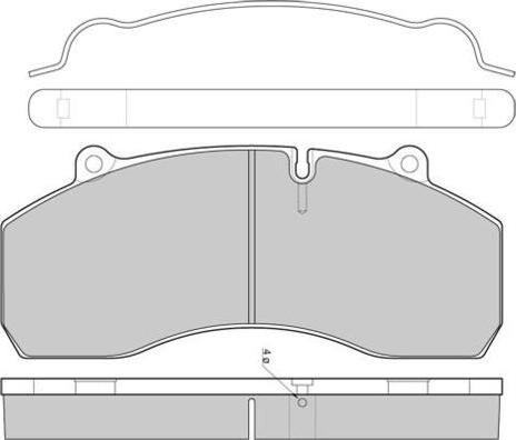 FTE BL2207B1 - Brake Pad Set, disc brake autospares.lv