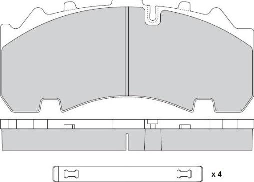 E.T.F. 12-5337 - Brake Pad Set, disc brake autospares.lv