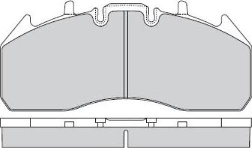 E.T.F. 12-5326 - Brake Pad Set, disc brake autospares.lv