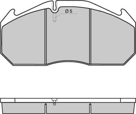 HELLA C2012 - Brake Pad Set, disc brake autospares.lv