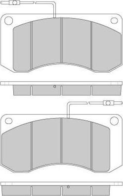 E.T.F. 12-5241 - Brake Pad Set, disc brake autospares.lv