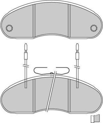 E.T.F. 12-5243 - Brake Pad Set, disc brake autospares.lv