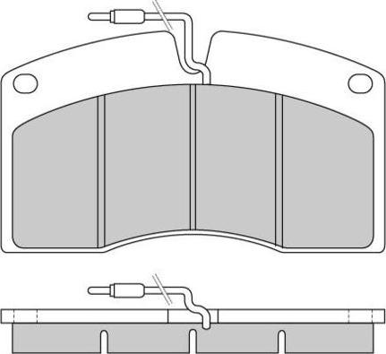 E.T.F. 12-5262 - Brake Pad Set, disc brake autospares.lv