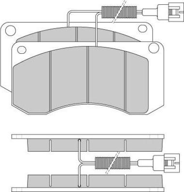 E.T.F. 12-5283 - Brake Pad Set, disc brake autospares.lv