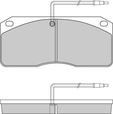 HELLA C2020 - Brake Pad Set, disc brake autospares.lv