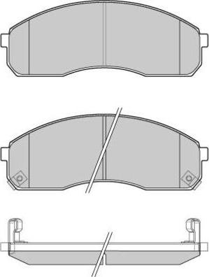 E.T.F. 12-0991 - Brake Pad Set, disc brake autospares.lv