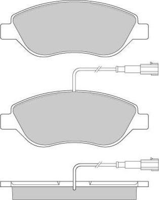 E.T.F. 12-0944 - Brake Pad Set, disc brake autospares.lv