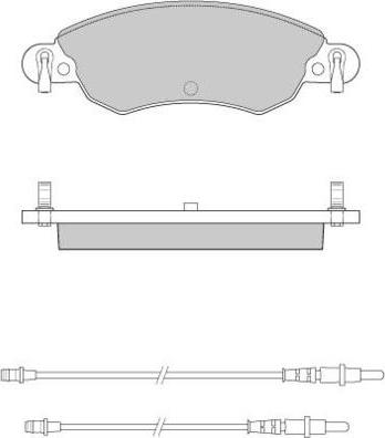 E.T.F. 12-0940 - Brake Pad Set, disc brake autospares.lv