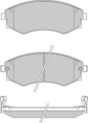 E.T.F. 12-0941 - Brake Pad Set, disc brake autospares.lv