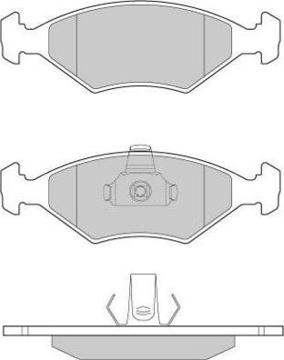 E.T.F. 12-0959 - Brake Pad Set, disc brake autospares.lv