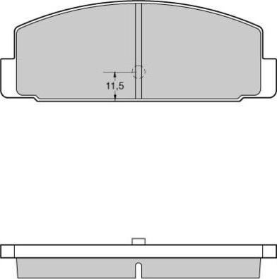 E.T.F. 12-0954 - Brake Pad Set, disc brake autospares.lv