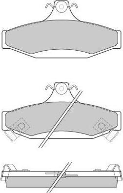 E.T.F. 12-0956 - Brake Pad Set, disc brake autospares.lv