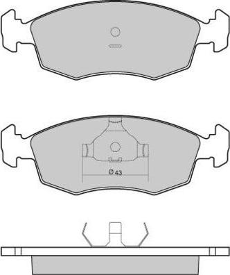 E.T.F. 12-0950 - Brake Pad Set, disc brake autospares.lv