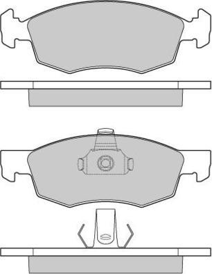 E.T.F. 12-0951 - Brake Pad Set, disc brake autospares.lv