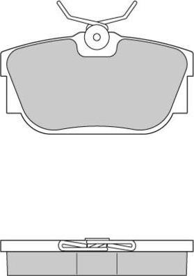 E.T.F. 12-0958 - Brake Pad Set, disc brake autospares.lv