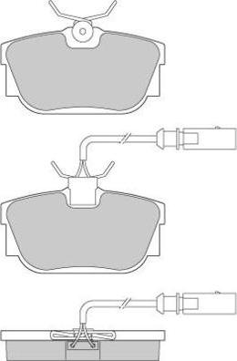 E.T.F. 12-0957 - Brake Pad Set, disc brake autospares.lv