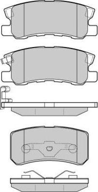 E.T.F. 12-0965 - Brake Pad Set, disc brake autospares.lv