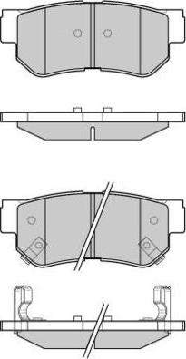 E.T.F. 12-0966 - Brake Pad Set, disc brake autospares.lv