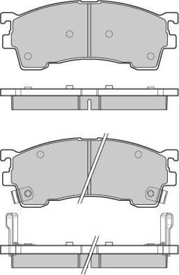 E.T.F. 12-0961 - Brake Pad Set, disc brake autospares.lv