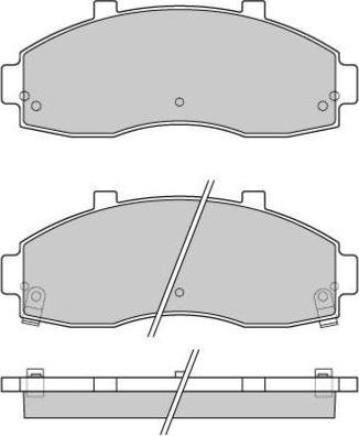 E.T.F. 12-0901 - Brake Pad Set, disc brake autospares.lv
