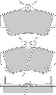 BOSCH BE841H - Brake Pad Set, disc brake autospares.lv