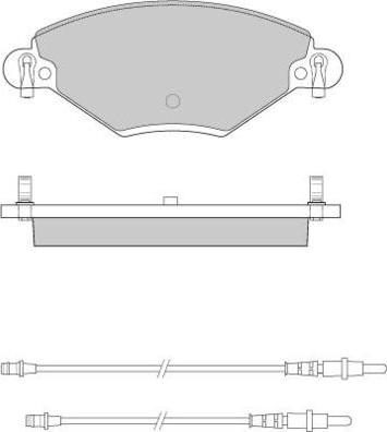 E.T.F. 12-0939 - Brake Pad Set, disc brake autospares.lv