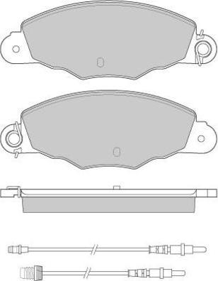 E.T.F. 12-0930 - Brake Pad Set, disc brake autospares.lv