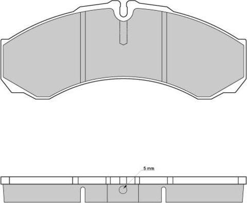 E.T.F. 12-0925 - Brake Pad Set, disc brake autospares.lv