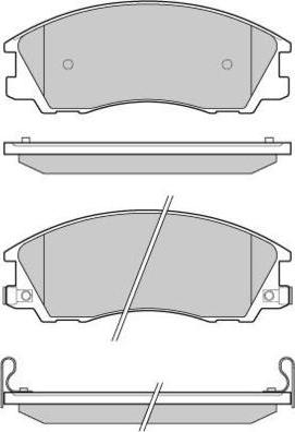 E.T.F. 12-0971 - Brake Pad Set, disc brake autospares.lv