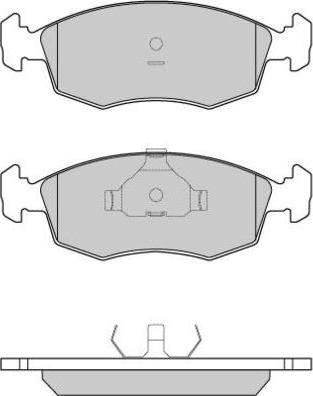 E.T.F. 12-0499 - Brake Pad Set, disc brake autospares.lv