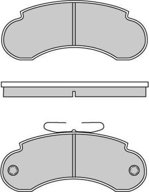 E.T.F. 12-0490 - Brake Pad Set, disc brake autospares.lv