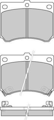 E.T.F. 12-0491 - Brake Pad Set, disc brake autospares.lv