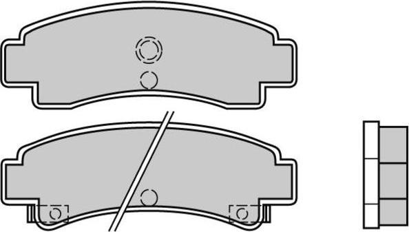 E.T.F. 12-0442 - Brake Pad Set, disc brake autospares.lv