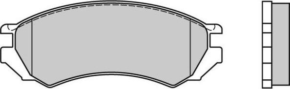 E.T.F. 12-0468 - Brake Pad Set, disc brake autospares.lv