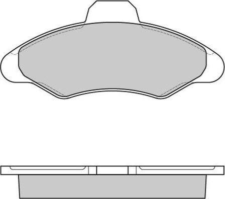 SAFELINE TDB617 - Brake Pad Set, disc brake autospares.lv