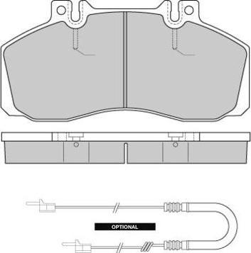 E.T.F. 12-0409 - Brake Pad Set, disc brake autospares.lv