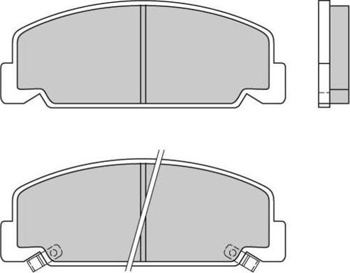 E.T.F. 12-0406 - Brake Pad Set, disc brake autospares.lv