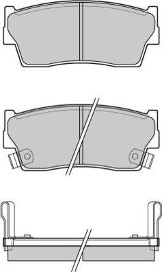 E.T.F. 12-0419 - Brake Pad Set, disc brake autospares.lv