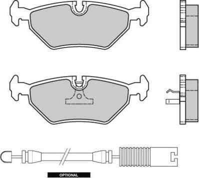 E.T.F. 12-0415 - Brake Pad Set, disc brake autospares.lv