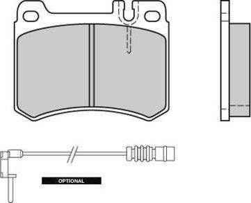 E.T.F. 12-0410 - Brake Pad Set, disc brake autospares.lv