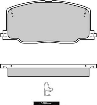 E.T.F. 12-0411 - Brake Pad Set, disc brake autospares.lv