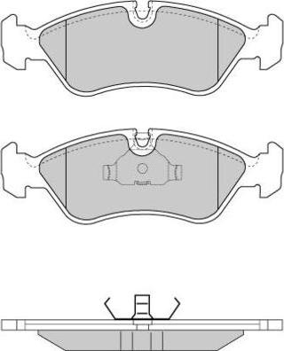 E.T.F. 12-0417 - Brake Pad Set, disc brake autospares.lv