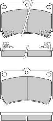 E.T.F. 12-0489 - Brake Pad Set, disc brake autospares.lv